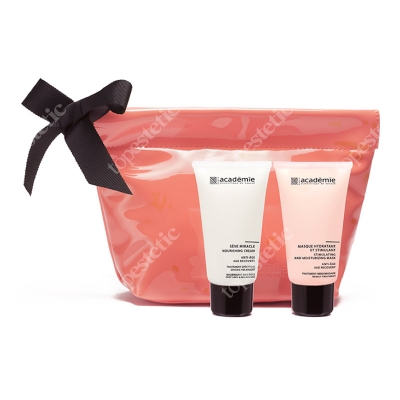 Academie Nourishing Cream Seve Miracle + Hydrating Mask and Stimulating ZESTAW Krem piękności dla skóry wrażliwej 50 ml + Maska anty-age 50 ml + kosmetyczka