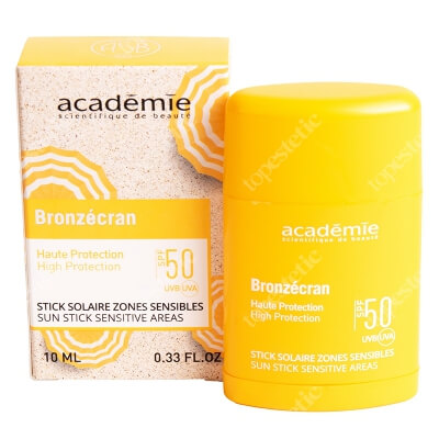 Academie Stick Solaire Zones Sensibles SPF 50+ Sztyft do wrażliwych miejsc z filtrem SPF 50+ 10 ml