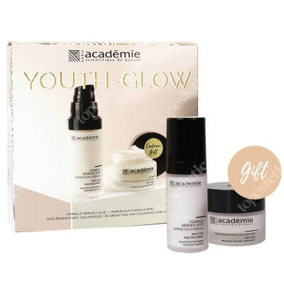 Academie Youth - Glow ZESTAW Serum piękności 30 ml + Krem przywracający gęstość skóry 30 ml