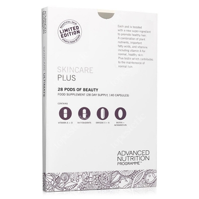 Advanced Nutrition Pr. Skincare Box Plus 4 suplementy dla zdrowej skóry i mocnych włosów 112 kaps.