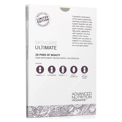 Advanced Nutrition Pr. Skincare Box Ultimate 5 suplementów, zdrowa skóra, mocne włosy i paznokcie, promienna skóra 140 kaps.