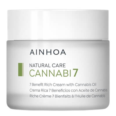 Ainhoa 7 Benefit Rich Cream With Cannabis Oil Bogaty krem do twarzy z olejem z konopi indyjskich 50 ml