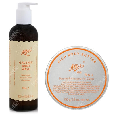 Alba1913 Galenic Body Wash + Rich Body Butter ZESTAW Płyn do mycia ciała 320 ml + Masło do ciała 110 g