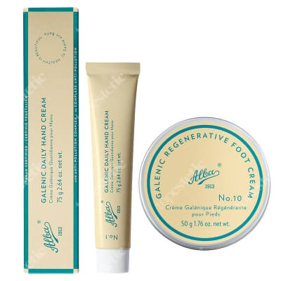 Alba1913 Galenic Daily Hand Cream + Galenic Regenerative Foot Cream ZESTAW Galeniczny krem do rąk 75 g + Regenerujący krem do stóp 50 g