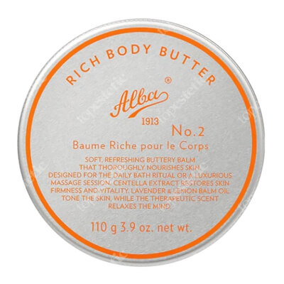 Alba1913 Rich Body Butter Masło do ciała 110 g