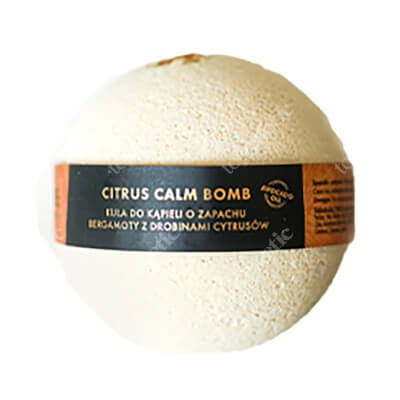 Alkmie Citrus Calm Bomb Musująca kula do kąpieli o świeżym aromacie bergamoty i cytrusów 165 g