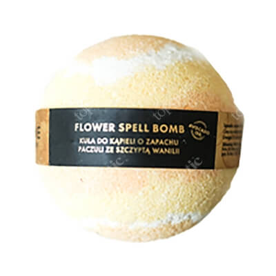 Alkmie Flower Spell Bomb Musująca kula do kąpieli o wyjątkowym aromacie paczuli z nutą wanilii 165 g