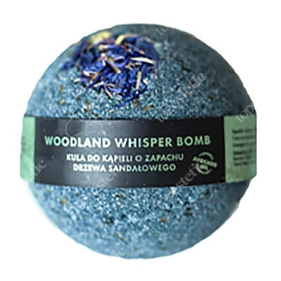 Alkmie Woodland Whisper Bomb Musująca kula do kąpieli o wyjątkowym aromacie drzewa sandałowego 165 g