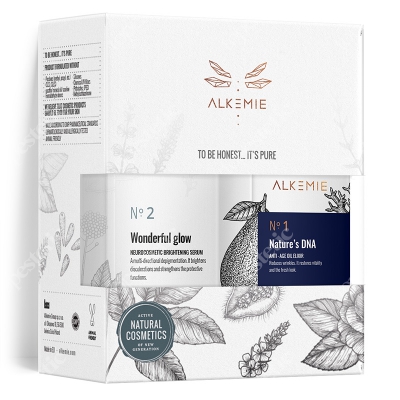 Alkmie Wrinkle Eraser Set 2019 ZESTAW Serum rozjaśniające 30 ml + Odmładzający eliksir olejowy 15 ml