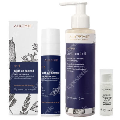 Alkmie Better Skin ZESTAW Balsam do demakijażu 150 ml + 24 godzinny krem 50 ml + Serum z potrójną witaminą C 5 ml