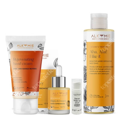 Alkmie Favorite Set ZESTAW Tonik 150 ml + Multiwitaminowy olejek 15 ml + Krem do dłoni 50 ml + Serum 5 ml
