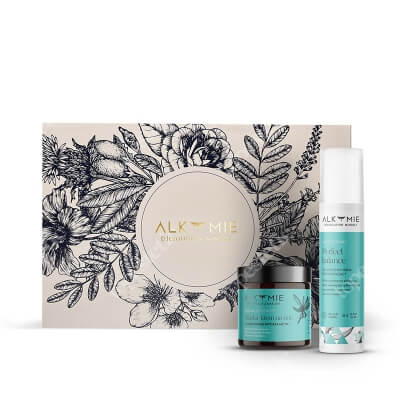 Alkmie Microbiome Set ZESTAW Wyciszająca nocna maska-krem 60 ml + 24 godzinny krem równoważacy 50 ml