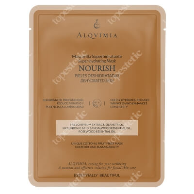 Alqvimia EB Nourish Face Mask Maska z włókien bawełnianych i owocowych, odżywcza 1 szt.