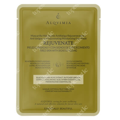 Alqvimia EB Rejuvenate Face Mask Maska z włókien bawełnianych i owocowych, odmładzająca 1 szt.