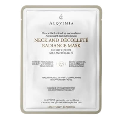 Alqvimia Neck and Décolleté Radiance Mask Maska rozświetlająca na szyję i dekolt 1 szt