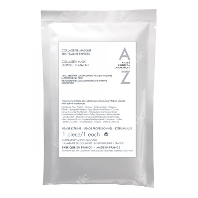 Andre Zagozda Collagen Mask - Express Treatment Lifting i redukcja zmarszczek, ekspresowy zabieg SPA na twarz, szyję i dłonie