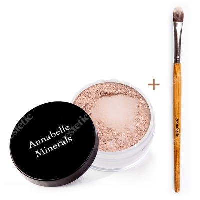 Annabelle Minerals Concealers Beige Fair + Pędzelek do Korektora ZESTAW Korektor mineralny (kolor Beige Fair) 4 g + Pędzelek do nakładania korektora mineralnego