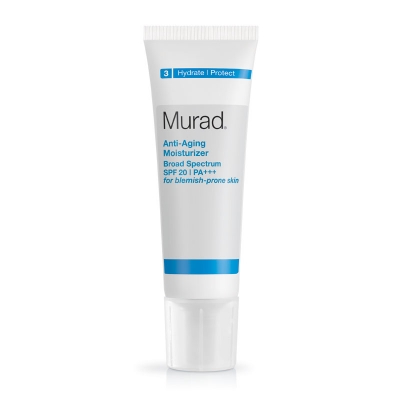 Murad Anti-Aging Blemish Moisturizer SPF 20 PA +++ Nawilżająca emulsja do skóry dojrzałej z trądzikiem 50 ml