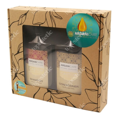 Arganicare Castor Hair Set ZESTAW Szampon 400 ml + Odżywka 400 ml