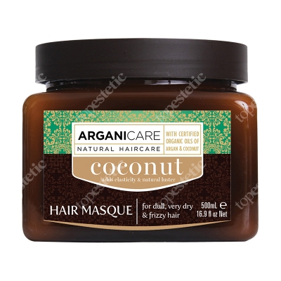 Arganicare Coconut Hair Masque Maska nawilżająca i odżywiająca do suchych i matowych włosów 500 ml
