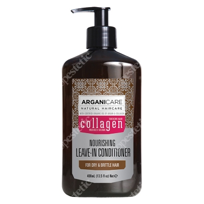 Arganicare Collagen Nourishing Leave In Conditioner Odżywka bez spłukiwania do suchych i łamliwych włosów 400 ml