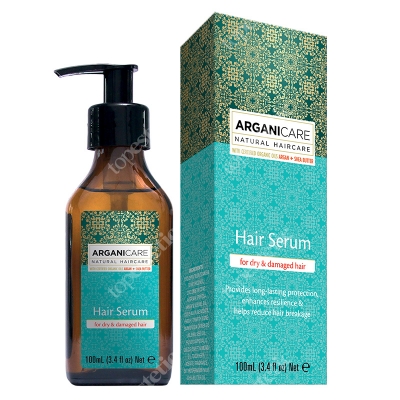 Arganicare Hair Serum For Dry Hair Serum do włosów suchych i zniszczonych z masłem Shea 100 ml