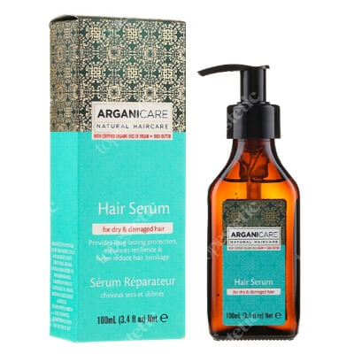 Arganicare Hair Serum For Dry Hair Serum do włosów suchych i zniszczonych z masłem Shea 100 ml