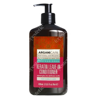 Arganicare Keratin Leave In Conditioner Curly Hair Odżywka bez spłukiwania do kręconych włosów z keratyną 400 ml