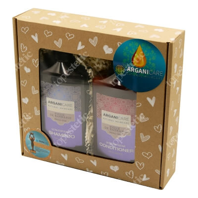 Arganicare Prickly Pear Hair Set ZESTAW Szampon wzmacniający 400 ml + Odżywka wzmacniająca 400 ml