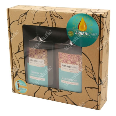 Arganicare Shea Butter Set ZESTAW Szampon 400 ml + Odżywka 400 ml