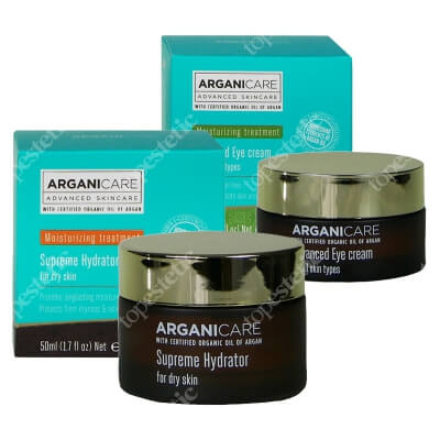 Arganicare Supreme Hydrator + Advanced Eye Cream ZESTAW Krem nawilżający 50 ml + Krem pod oczy 30 ml