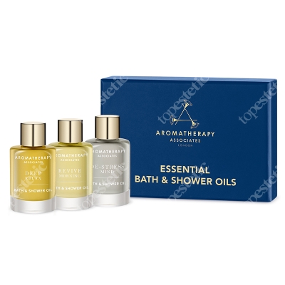Aromatherapy Associates Essentials Bath & Shower Oils Trio ZESTAW 3 olejków do kąpieli i pod prysznic 3 x 9 ml