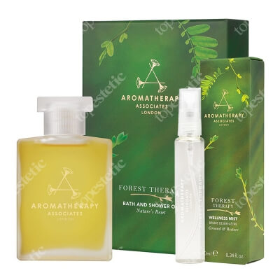 Aromatherapy Associates Forest Therapy Set ZESTAW Olejek do kąpieli 55 ml + Mgiełka wellness 10 ml