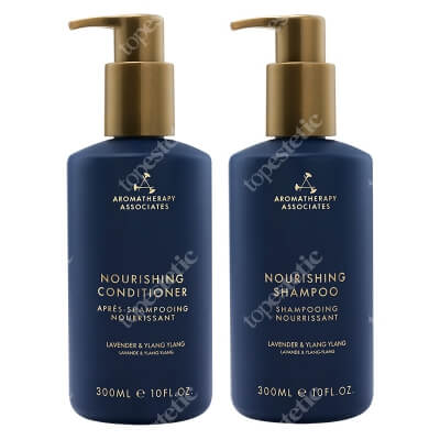 Aromatherapy Associates Hair Set ZESTAW Odżywczy szampon 300 ml + Regenerująca odżywka do włosów 300 ml