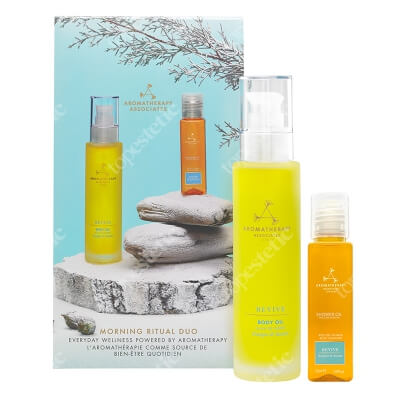 Aromatherapy Associates Morning Ritual Duo ZESTAW Radosny olejek do ciała 100 ml + Pobudzający olejek pod prysznic 50 ml