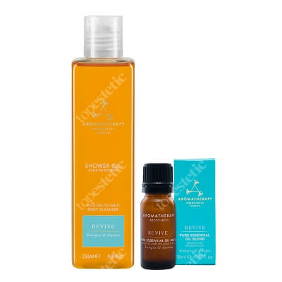 Aromatherapy Associates Revive Set ZESTAW Olejek pod prysznic 250 ml + Olejek 10 ml