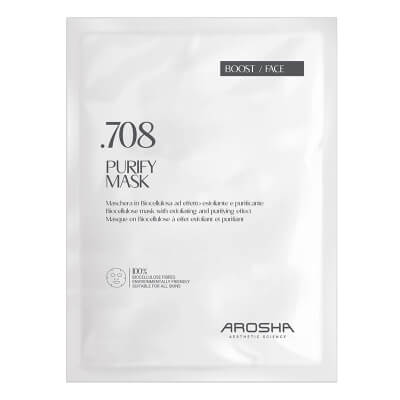 Arosha .708 Purify Mask Złuszczająco-oczyszczająca maska biocelulozowa 1 szt