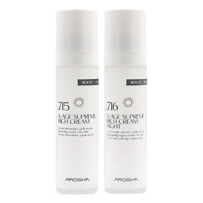 Arosha Nourish and Renew ZESTAW Krem anti-aging na noc do skóry suchej 50 ml + Odmładzający krem do skóry suchej 50 ml