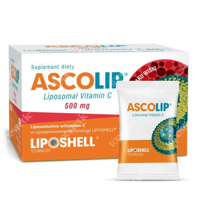 Ascolip Ascolip - Liposomal Vitamin C 500 mg Liposomalna witamina C 500 mg o smaku wiśni 30 x 5g