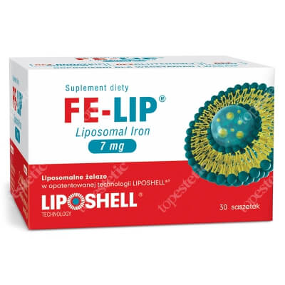 Ascolip Fe-Lip Liposomal Iron Liposomalne żelazo 7 mg o smaku truskawki 30 saszetek