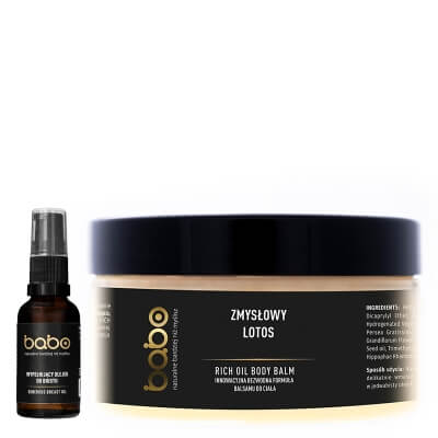Babo Lotus Body ZESTAW Intensywnie ujędrnia i uelastycznia skórę 15 ml + Zmysłowy Lotos 125 ml