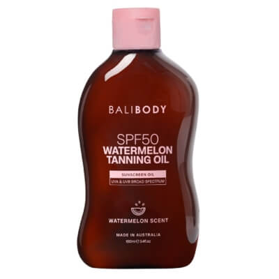 Bali Body Watermeleon Tanning Oil SPF 50 Olejek do opalania z pestek arbuza SPF 50 100 ml
