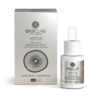 BasicLab Nawilżenie i Ujędrnienie Serum peptydowe pod oczy z argireliną 10%, 15 ml