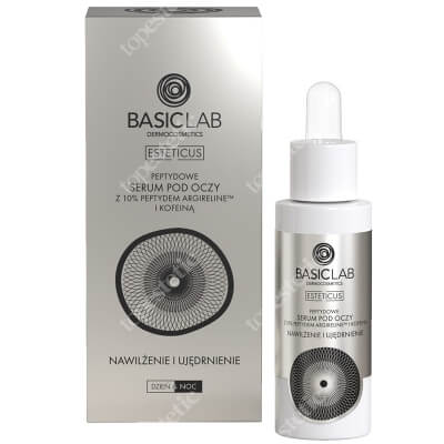 BasicLab Nawilżenie i Ujędrnienie Serum peptydowe pod oczy z argireliną 10%, 30 ml