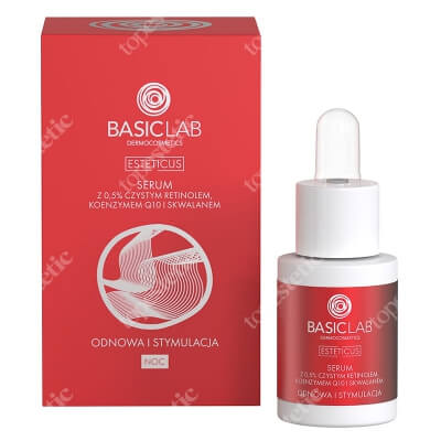 BasicLab Odnowa i Stymulacja Serum z czystym retinolem 0,5%, 15 ml