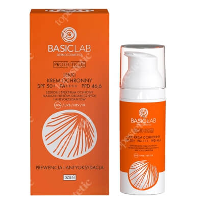 BasicLab Prewencja i Antyoksydacja SPF 50+ Lekki krem ochronny 50 ml