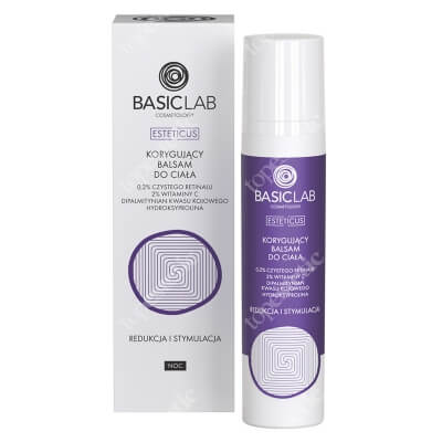 BasicLab Redukcja i Stymulacja Korygujący balsam do ciała 0,2 % czystego retinalu 100 ml