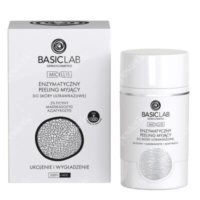 BasicLab Ukojenie i Wygładzenie Enzymatyczny peeling myjący do skóry ultrawrażliwej 35 ml