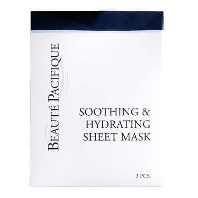 Beaute Pacifique Soothing and Hydrating Sheet Mask Kojąca i nawilżająca maska ​​w płachcie 3 szt