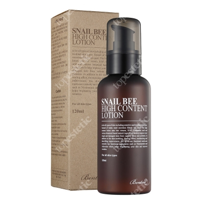 Benton Snail Bee High Content Lotion Lekka, kremowa emulsja na bazie filtratu ślimaka 120 ml